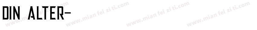 din alter字体转换